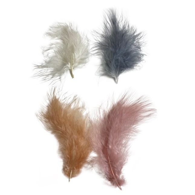 Loose Turkey Marabou Mix Dyed Feathers - Bliss