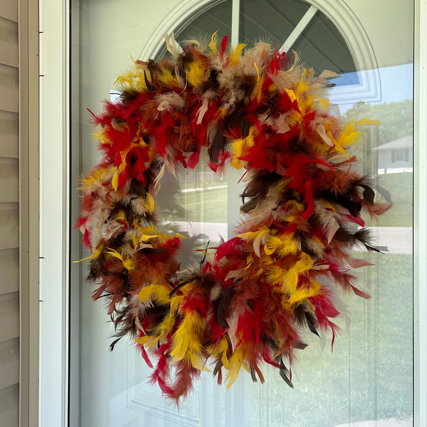 Feather Wreath-Fall Mix