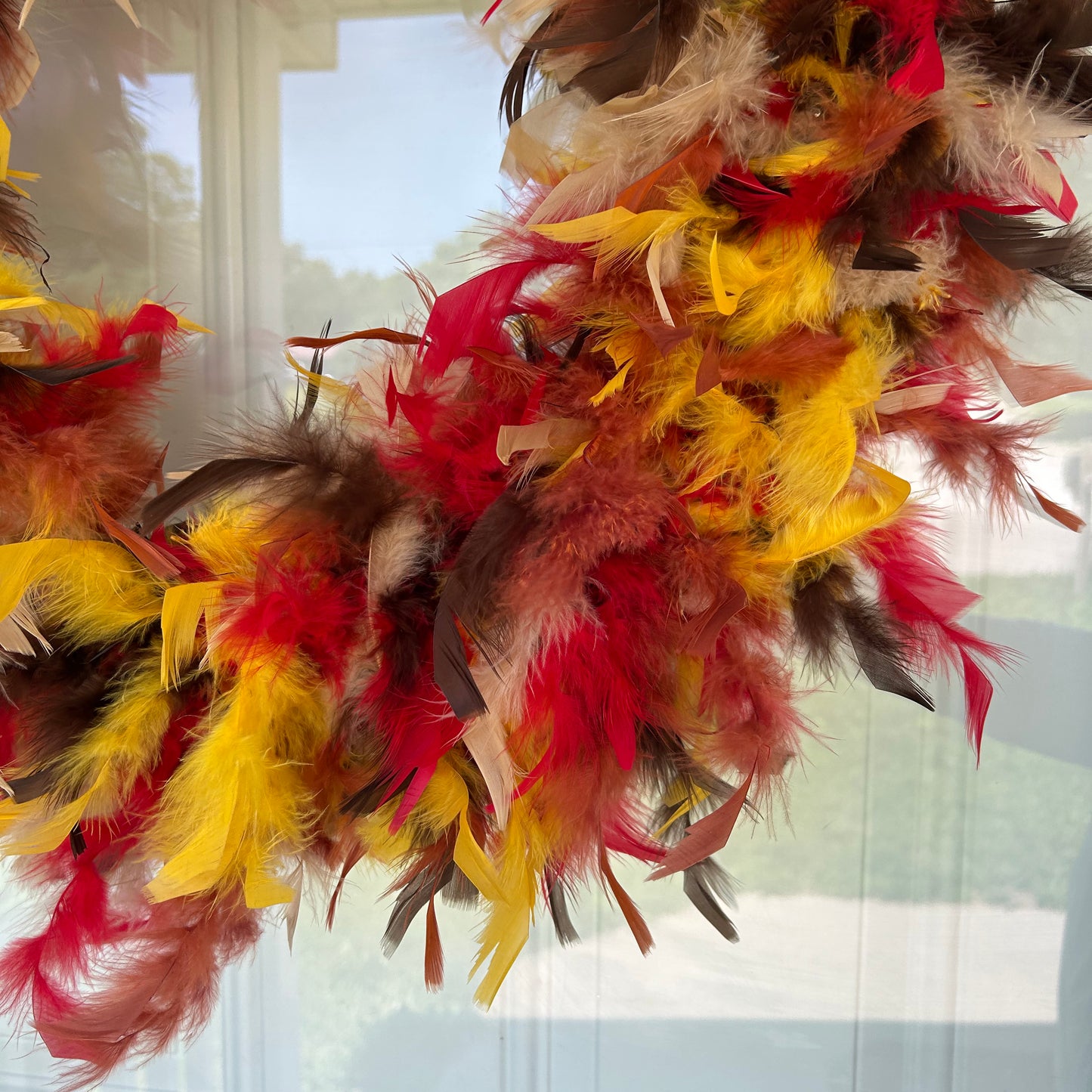 Feather Wreath-Fall Mix