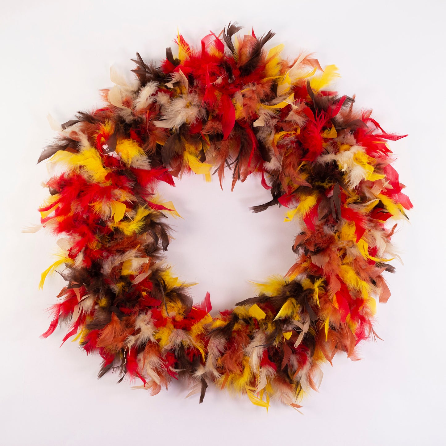 Feather Wreath-Fall Mix