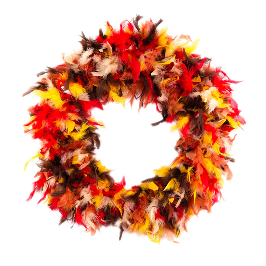 Feather Wreath-Fall Mix