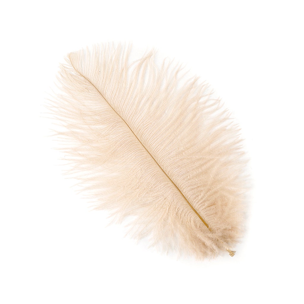 Ostrich Feathers 4-8" Drabs - Beige