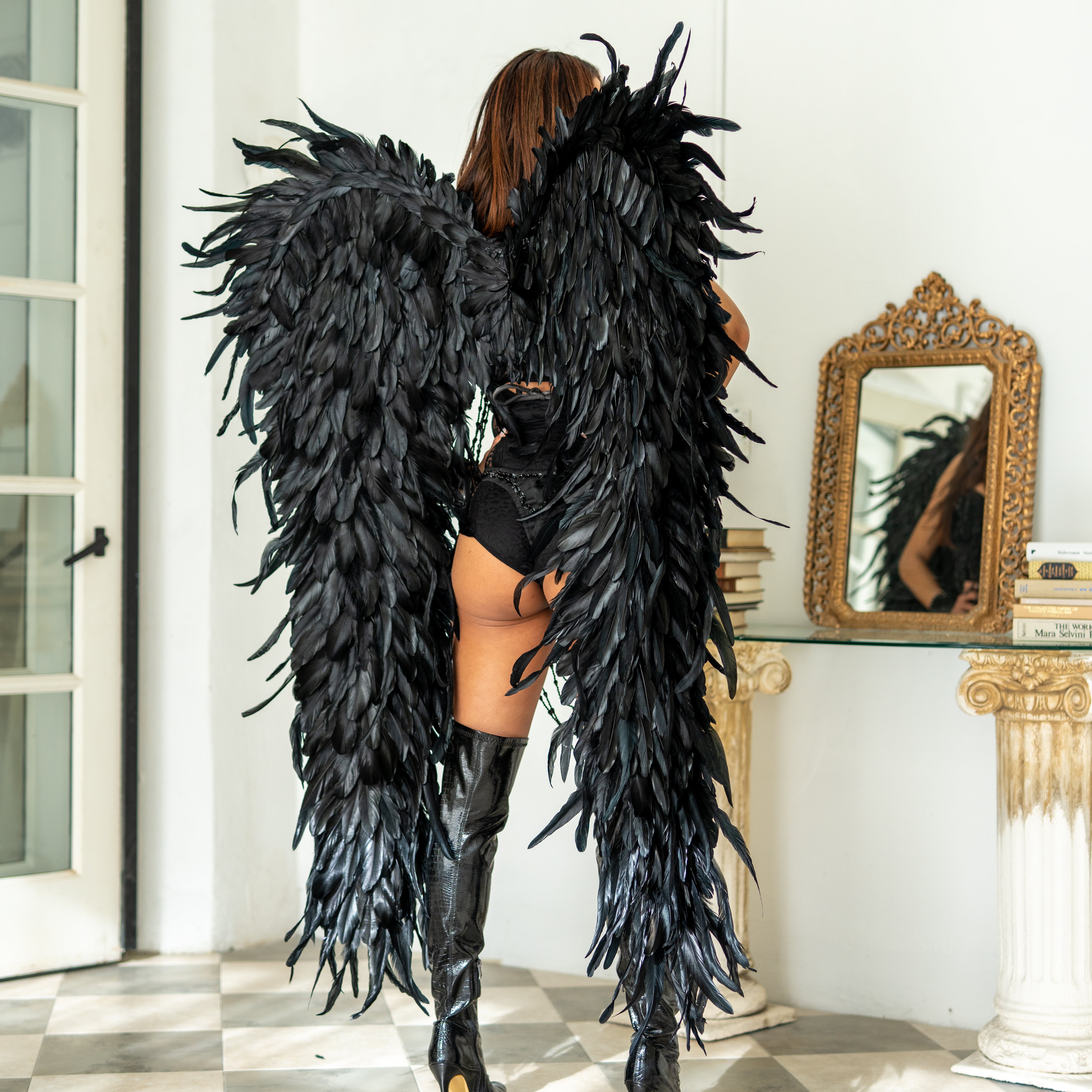 Gothic top Angel Feather Wings