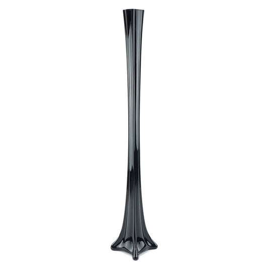 Eiffel Tower Glass Vase 24" Black