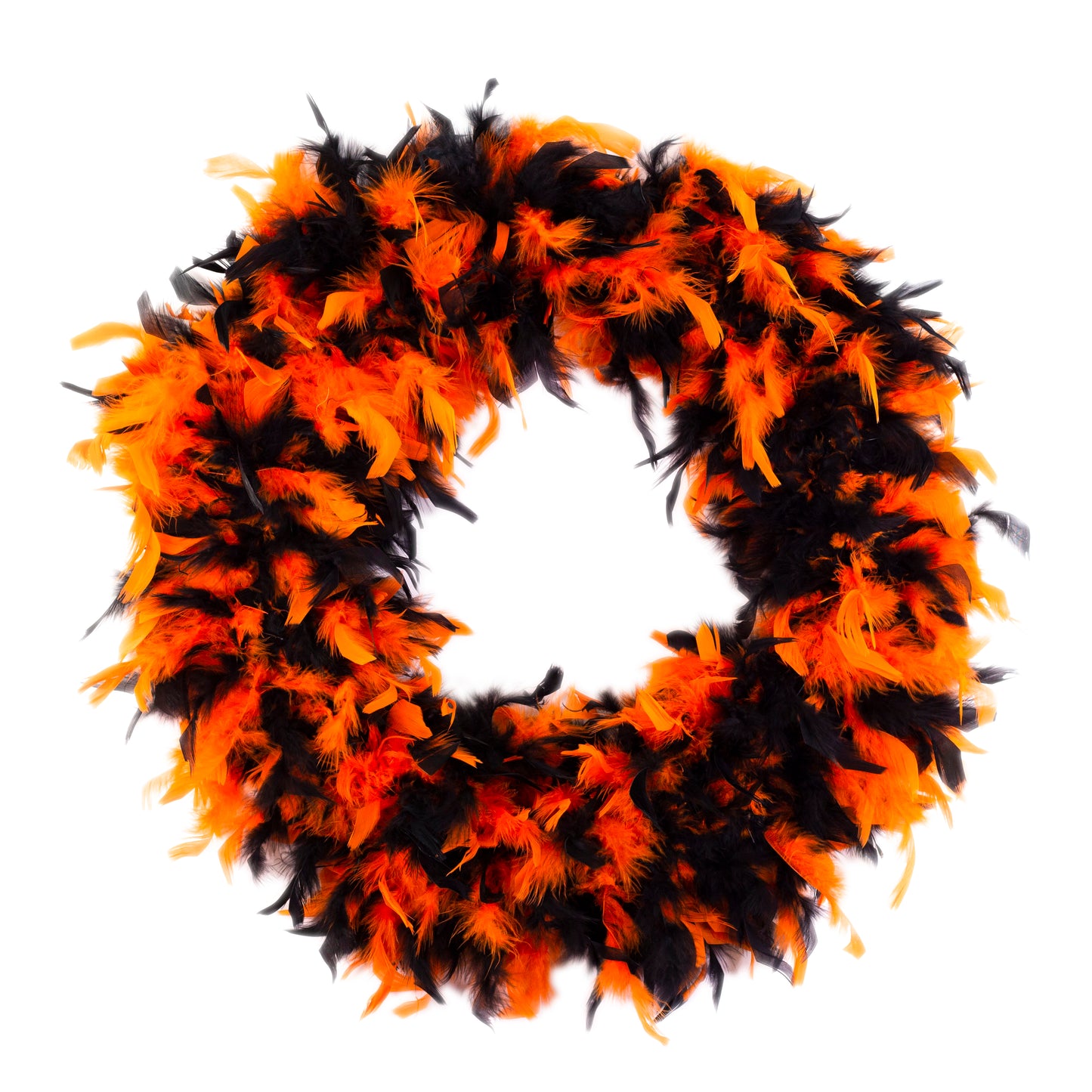 Orange and Black Halloween Wreath