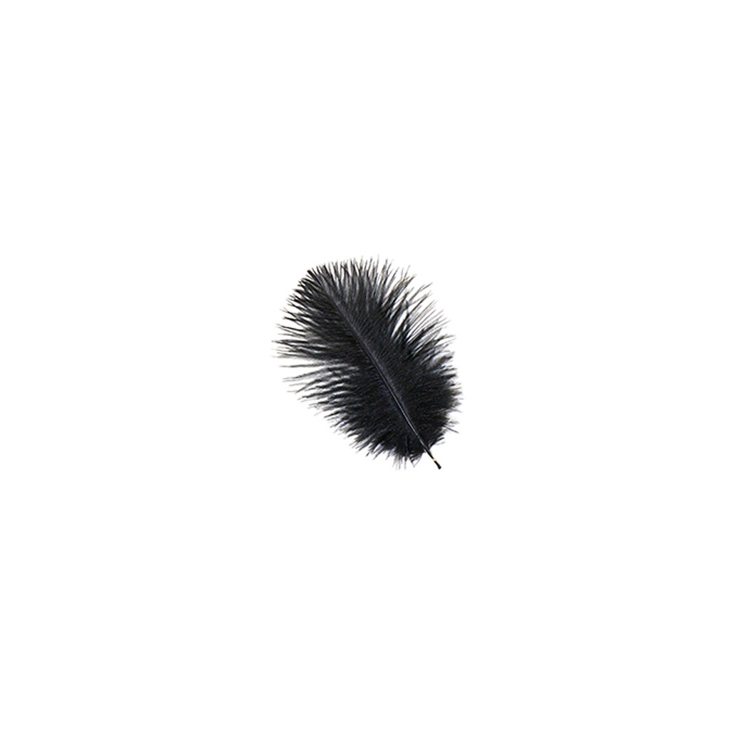 Ostrich Feathers 4-8" Drabs - Black