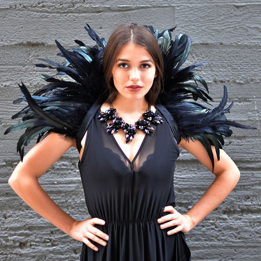 Feather Collar Black