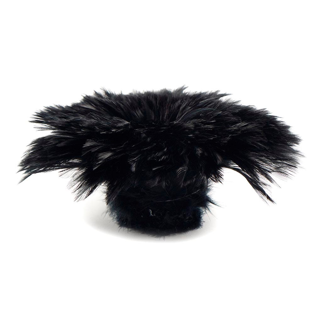Bulk Rooster Hackle-White-Dyed - Black
