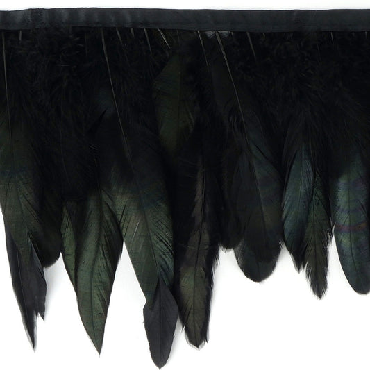 Half Bronze-Irid Schlappen Fringe Dyed Black Irid