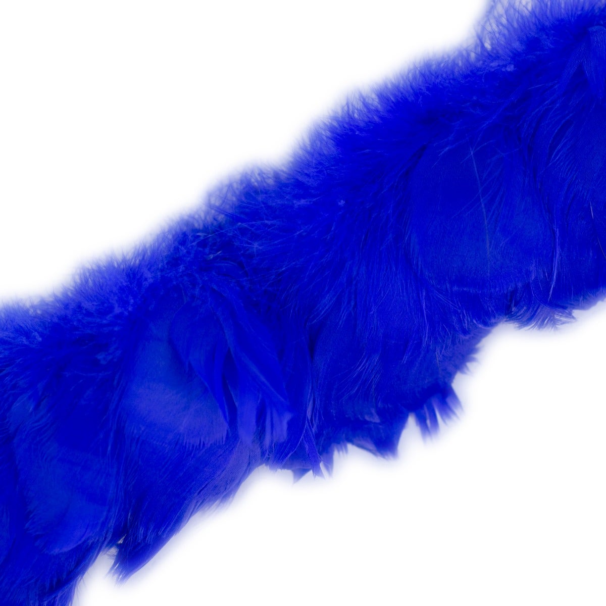 Strung Goose Coquille Feathers 3-4" -- 1/4 lb-Indigo