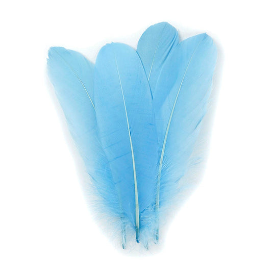 Bulk Bulk Goose Pallet Feathers 6-8 Inch - 1/4 LB - Light Blue