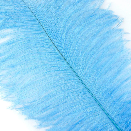 Large Ostrich Feathers - 17"+ Drabs - Sky