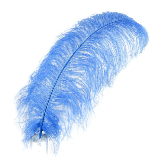 Large Ostrich Feathers - 20-25" Prime Femina Plumes - Sky