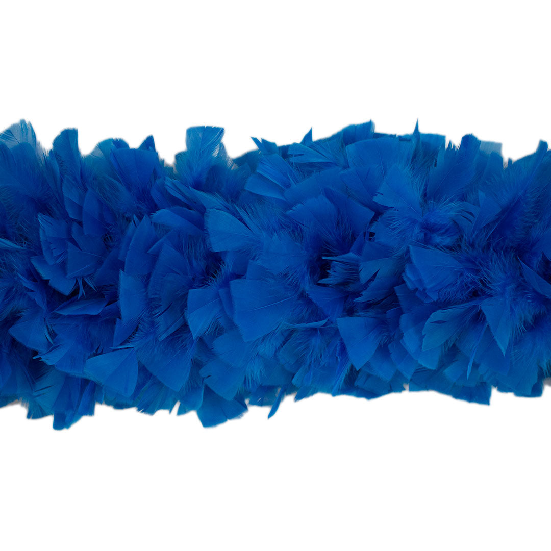 Turkey Feather Boa 8-10" - Dark Turquoise