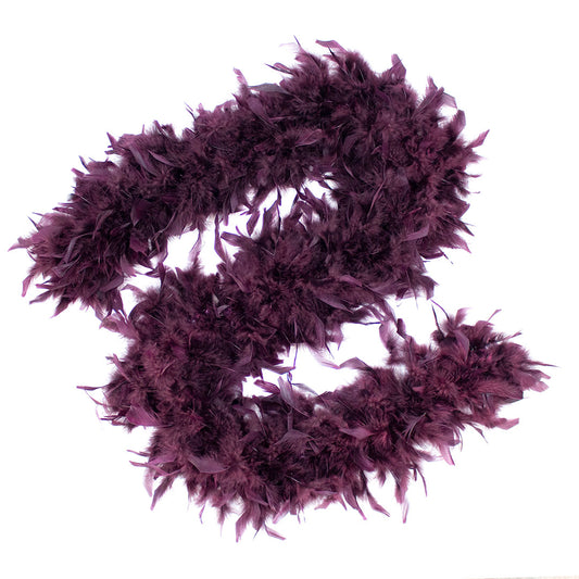 Chandelle Feather Boa - Medium Weight - Burgundy