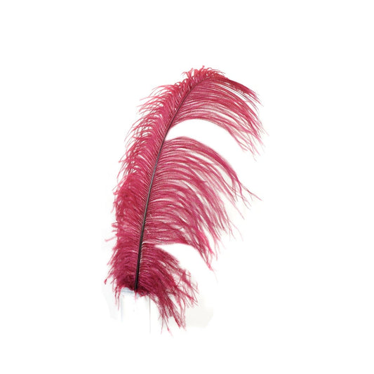 Bulk Ostrich Feathers-Damaged Drabs - Burgundy