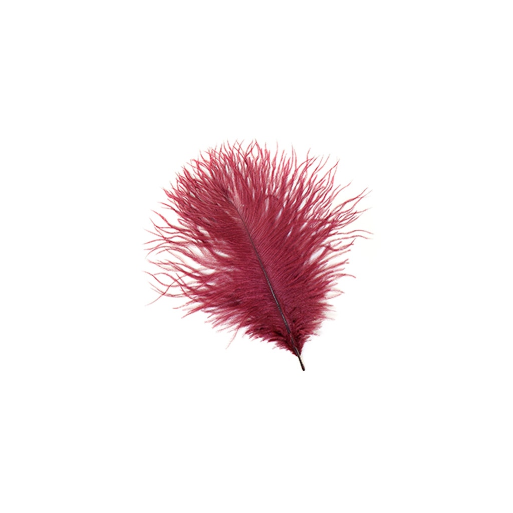 Ostrich Feathers 4-8" Drabs - Burgundy