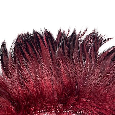 Strung Rooster Hackle Furnace Feathers 4-6" - Fig