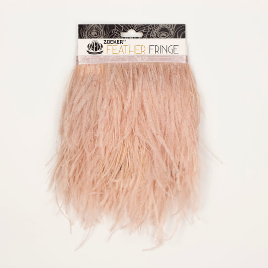 Ostrich Feather Fringe 2PLY - Champagne