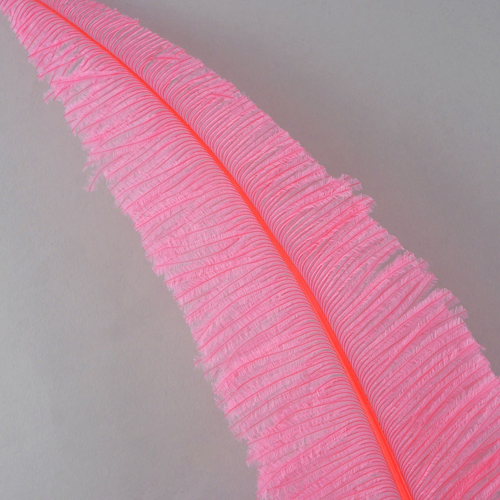 Ostrich Feathers - 13-24" Nandus - Coral