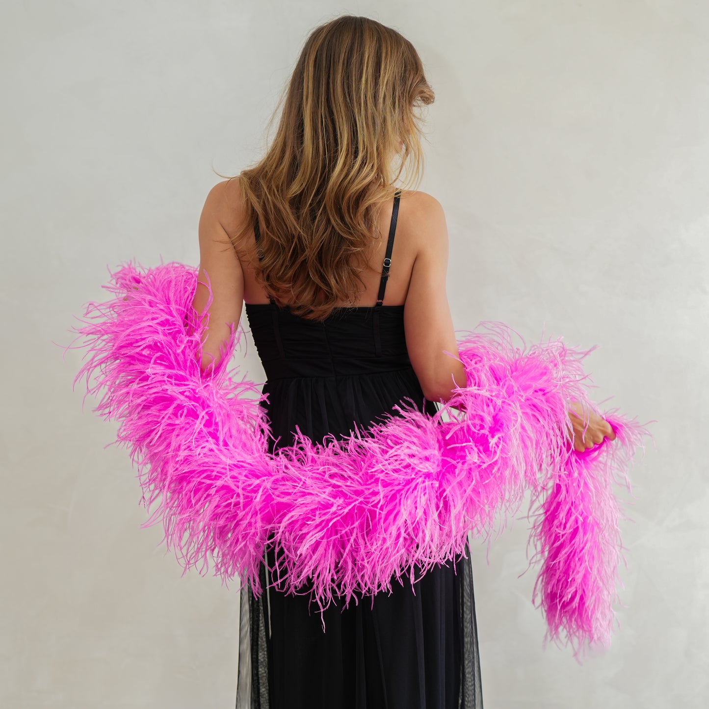 Hot Pink 6 Ply Ostrich Feather Boa