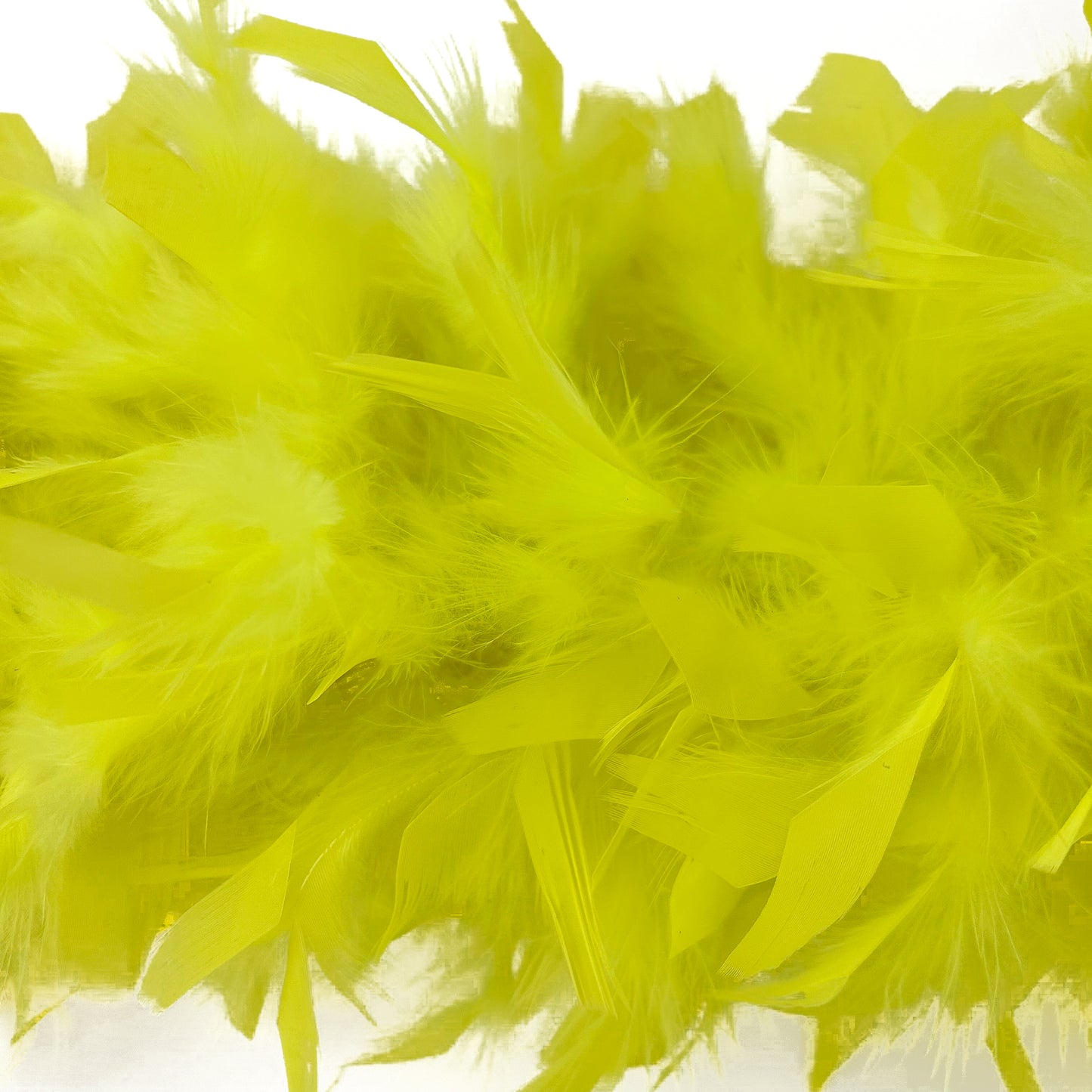 Chandelle Feather Boa - Heavyweight  - Fluorescent Yellow