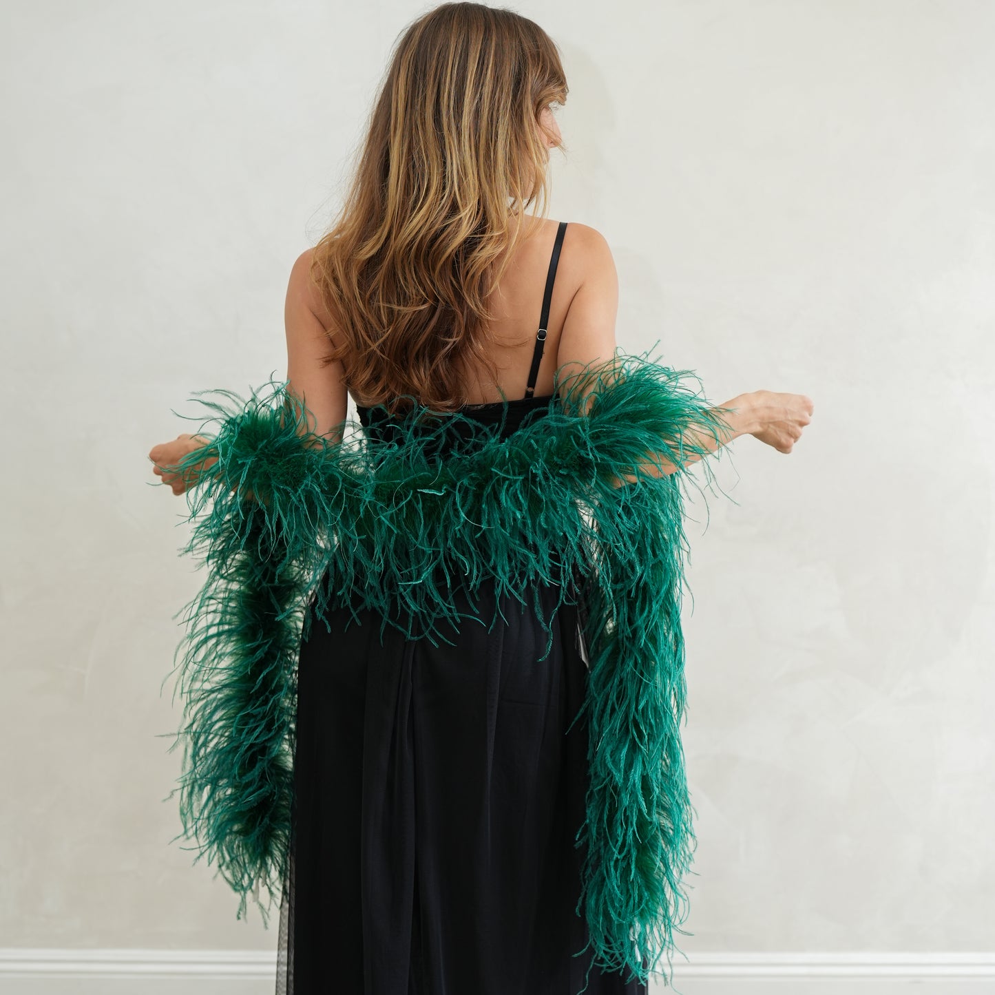 Forest Green 2 Ply Ostrich Feather Boa