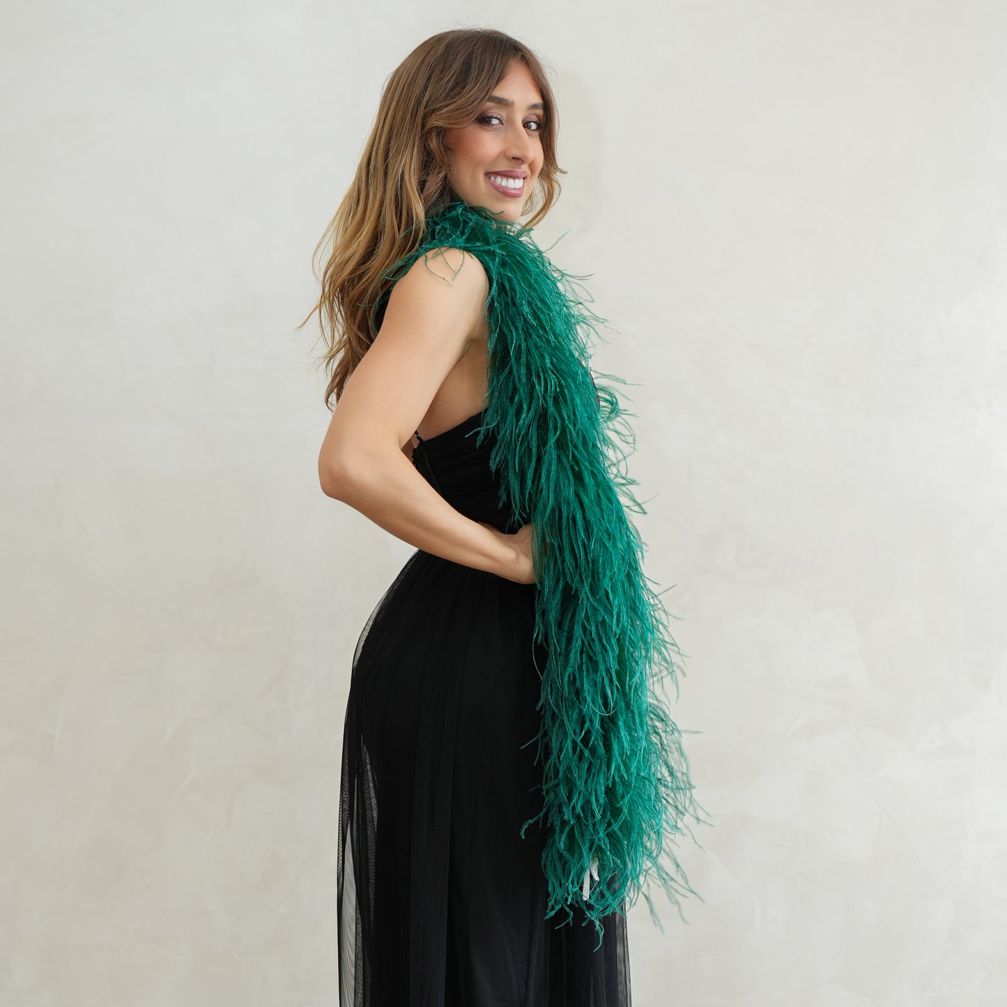 Forest Green 2 Ply Ostrich Feather Boa