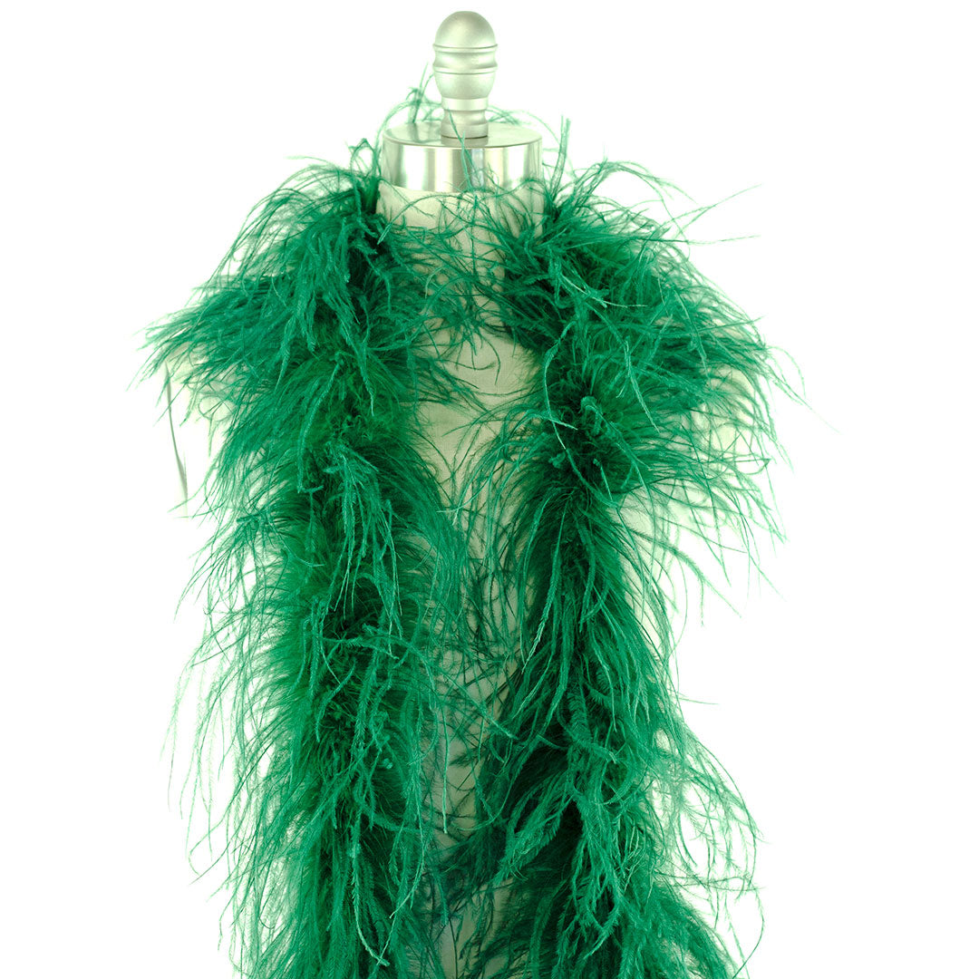 Forest Green 2 Ply Ostrich Feather Boa