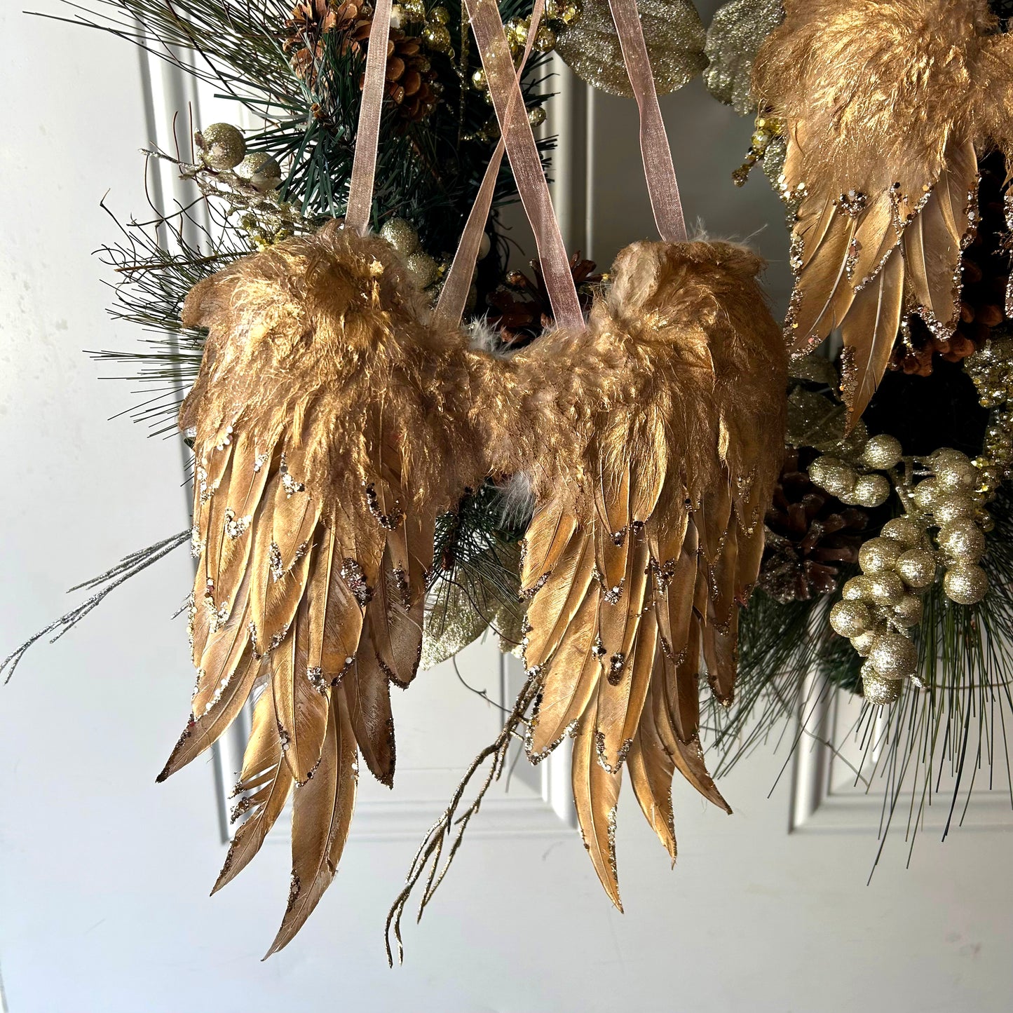 Gold Angel Wing Ornament