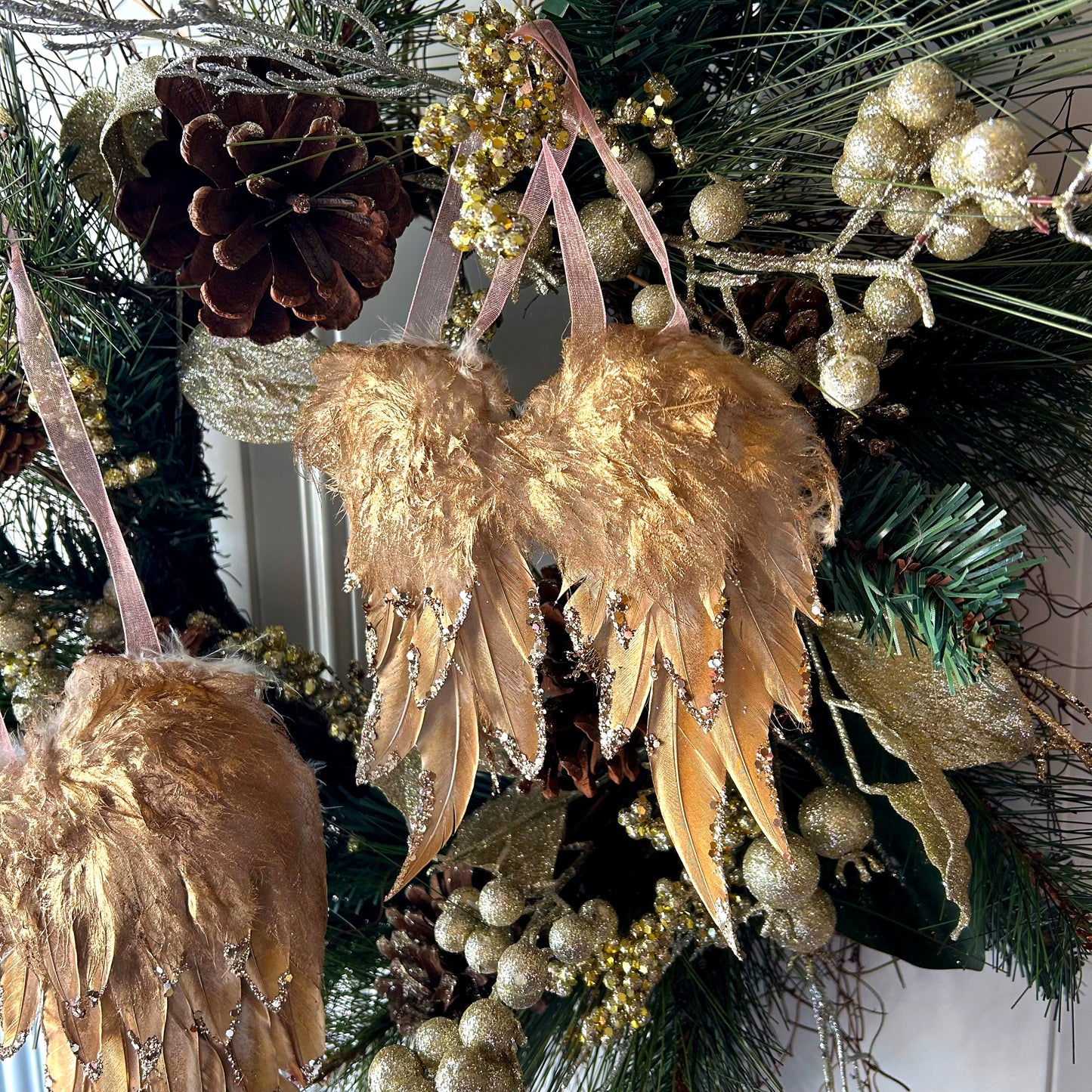 Gold Angel Wing Ornament