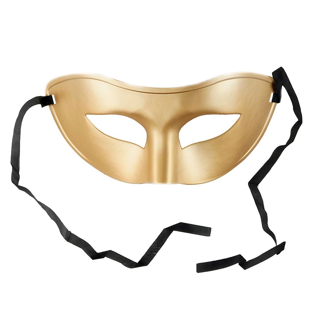 Mask Form-Half Face Venetian - Gold