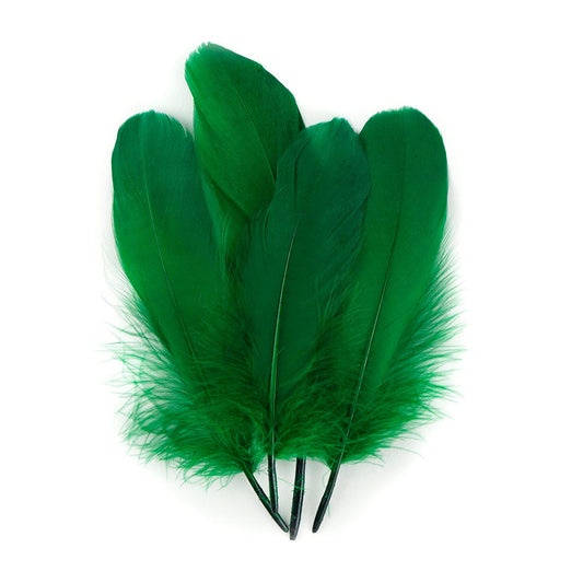 Bulk Bulk Goose Pallet Feathers 6-8 Inch - 1/4 LB - Emerald