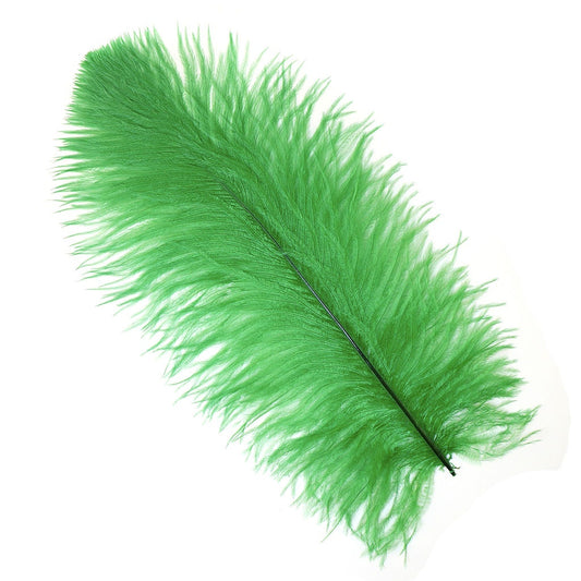 Ostrich Feathers 13-16" Drabs - Kelly