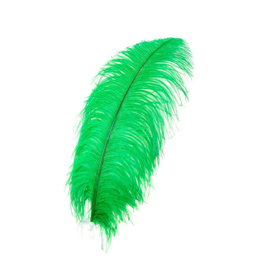 Large Ostrich Feathers - 20-25" Prime Femina Plumes - Kelly