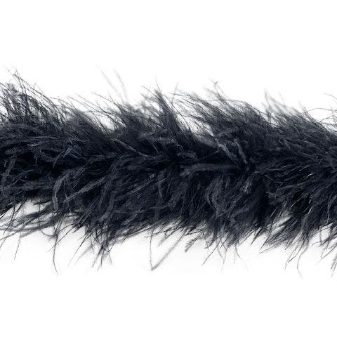 Ostrich Boa - Value Four Ply - Black