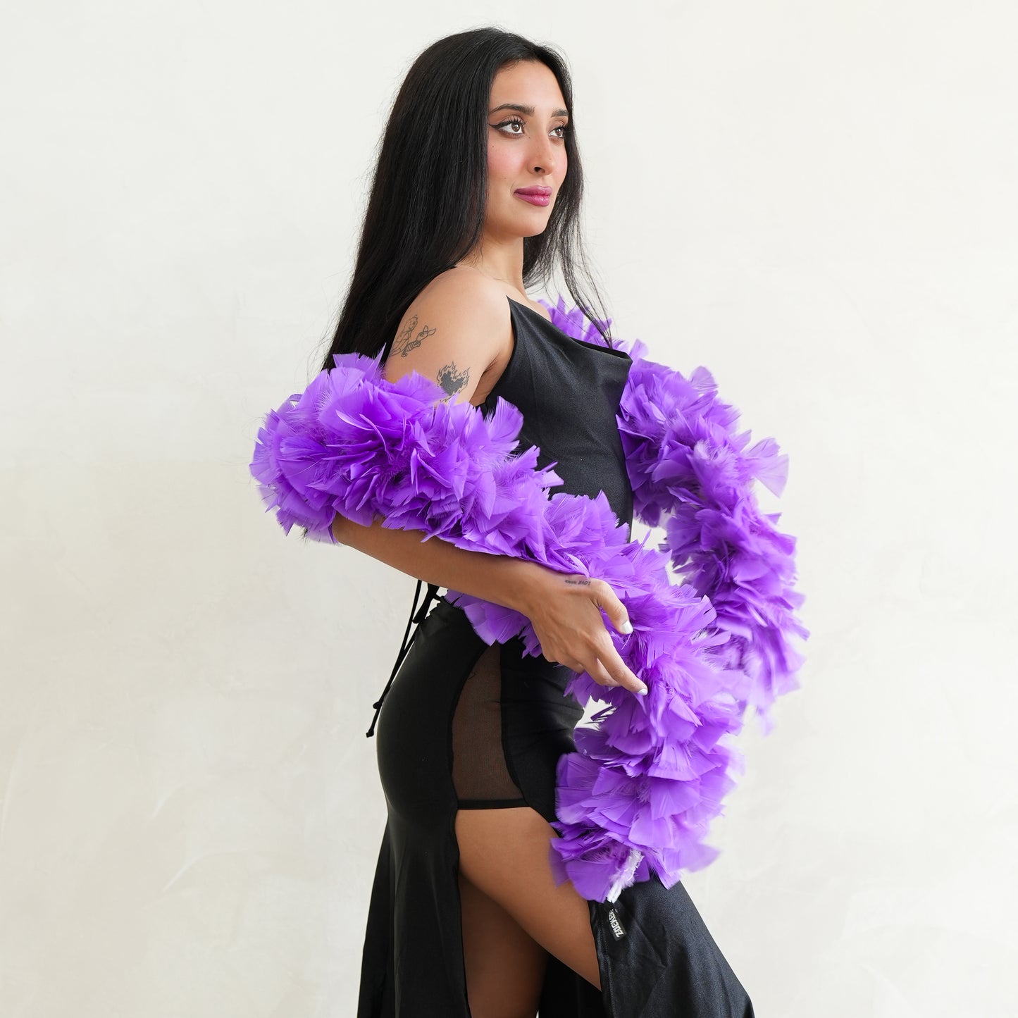 Turkey Feather Boa 6-8" - Lavender