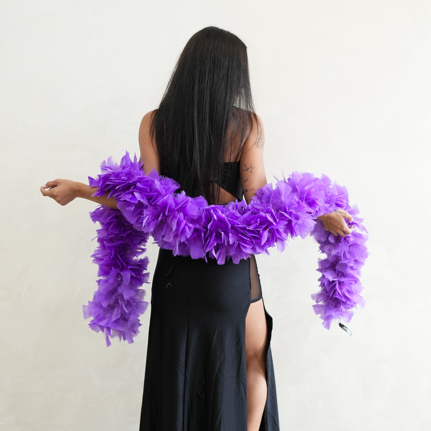 Turkey Feather Boa 6-8" - Lavender