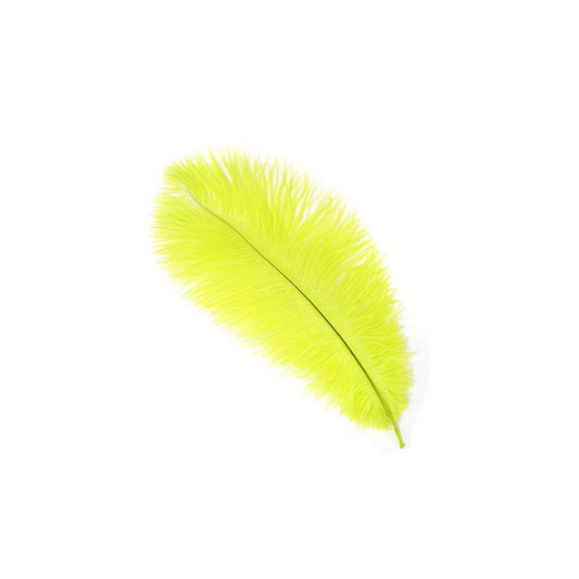 Ostrich Feathers 13-16" Drabs - Lime