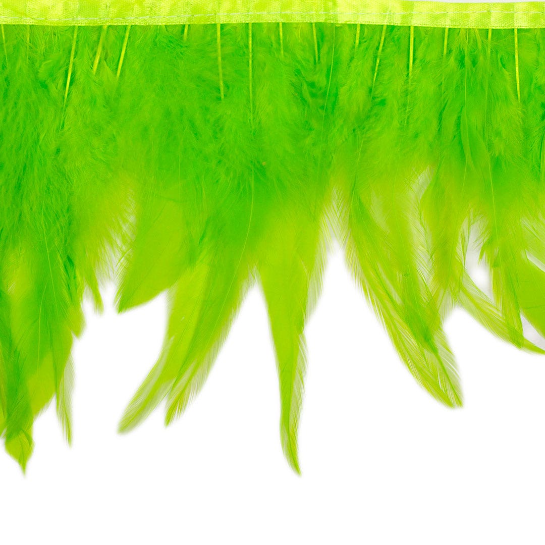 Rooster Saddle Fringe on Bias 6-8" x 1 YD-Lime