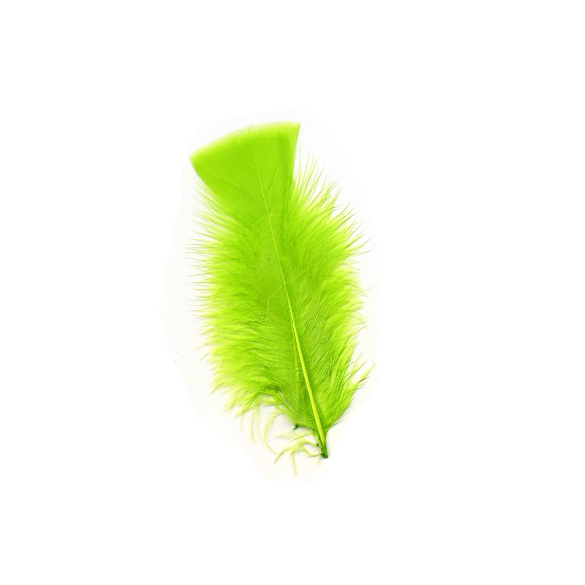 Loose Turkey Flats Dyed Feathers-Lime