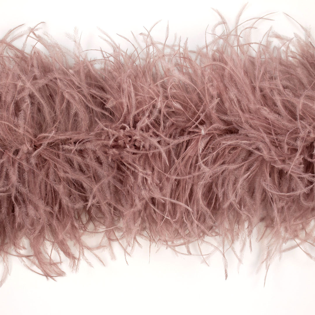 Rose Gold 6 Ply Ostrich Feather Boa