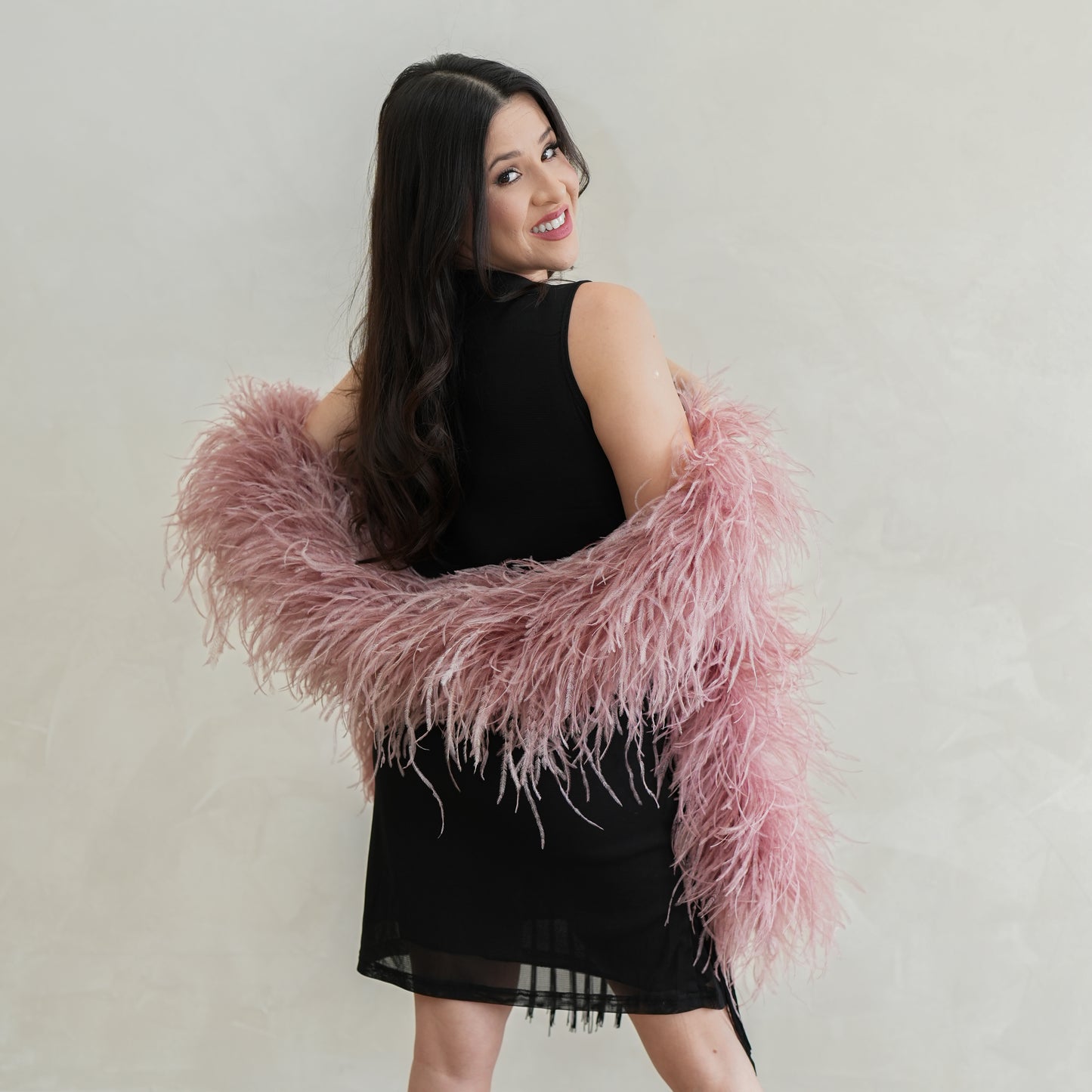 Mauve 6 Ply Ostrich Feather Boa