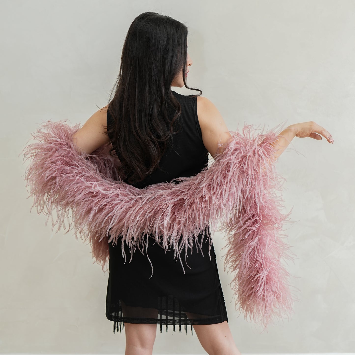 Mauve 6 Ply Ostrich Feather Boa