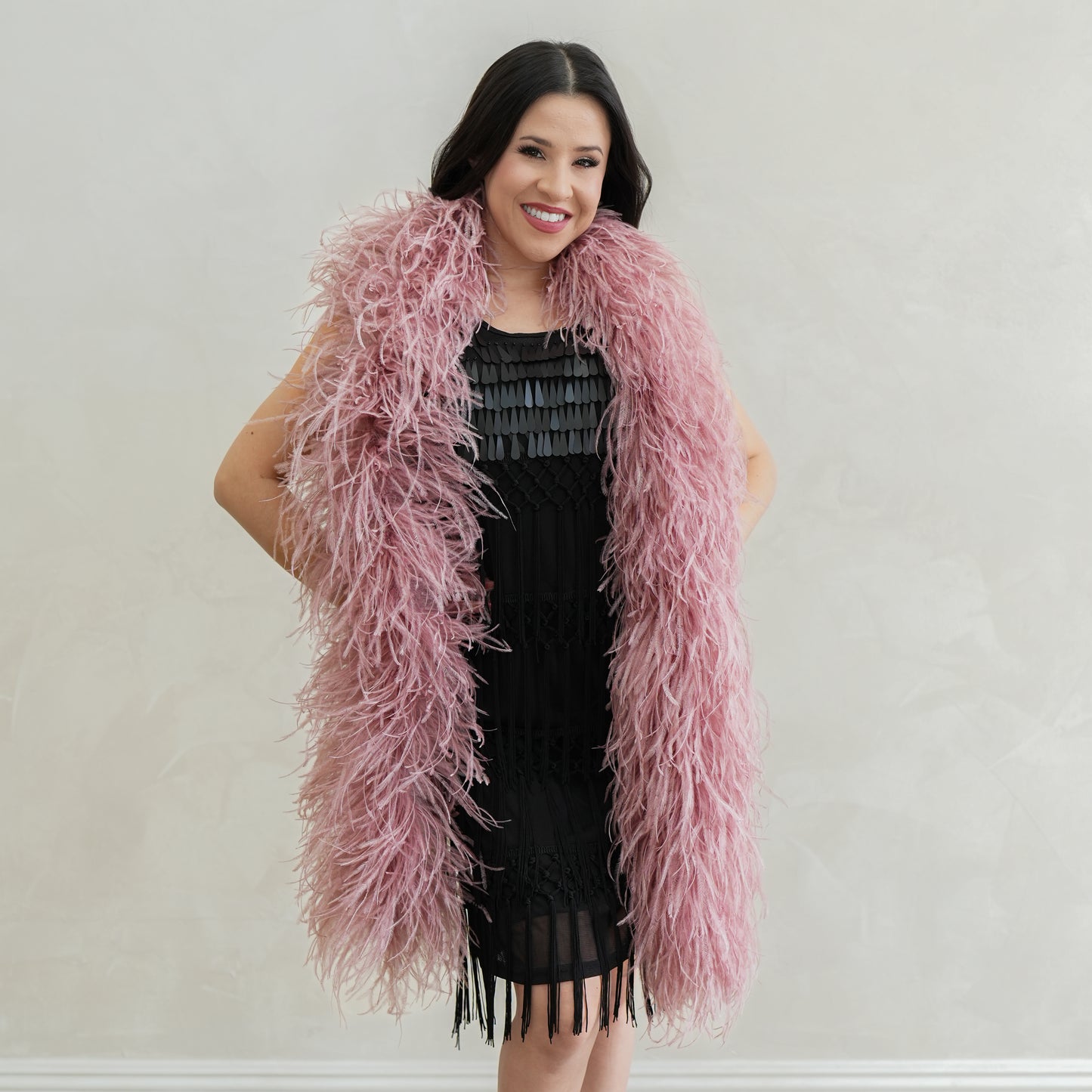 Mauve 6 Ply Ostrich Feather Boa