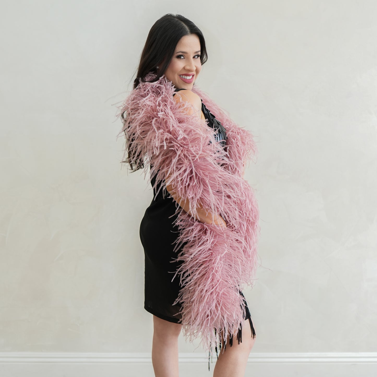 Mauve 6 Ply Ostrich Feather Boa