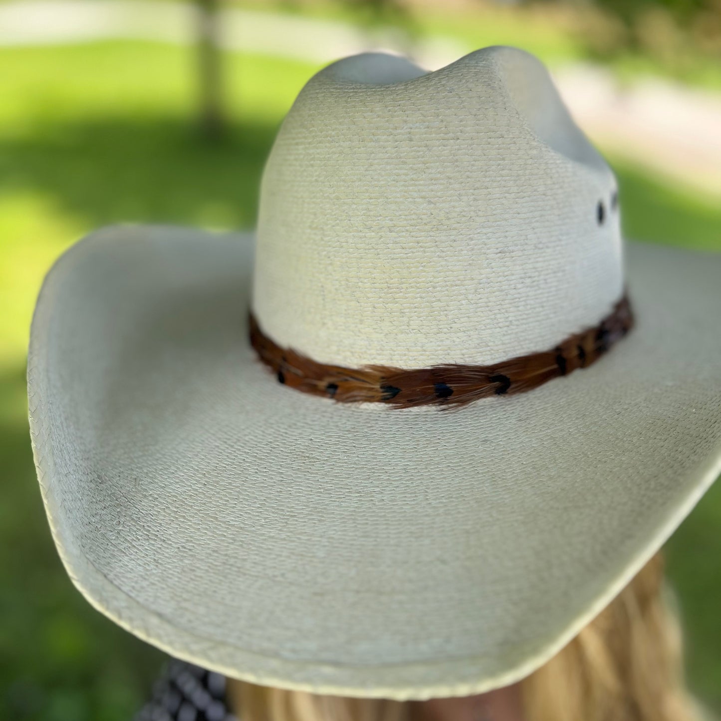 Natural Pheasant Feather Hat Band