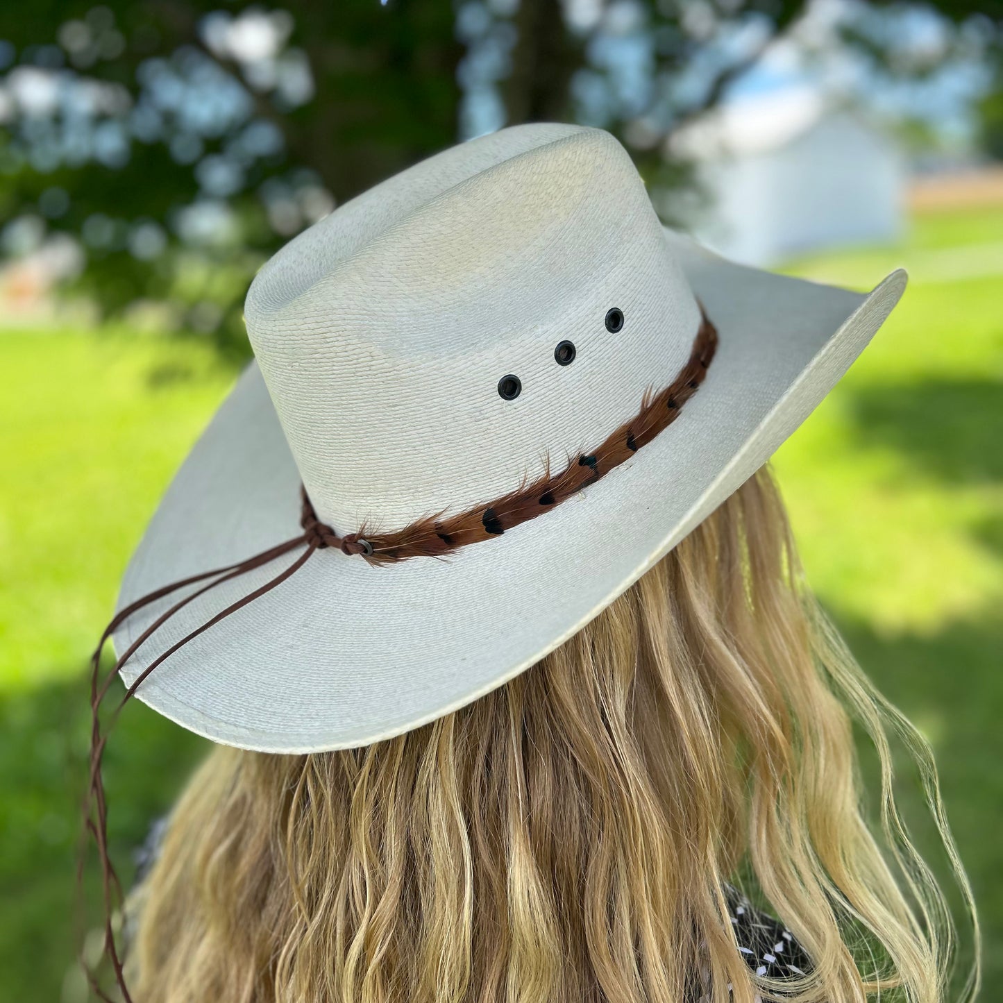 Natural Pheasant Feather Hat Band