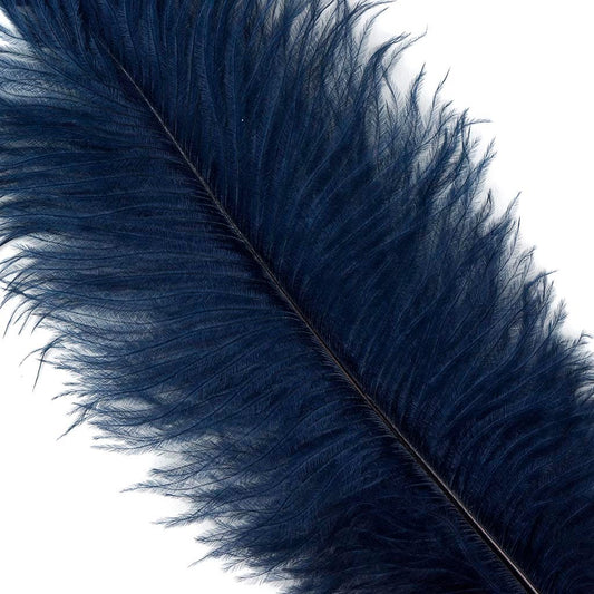 Ostrich Feathers 9-12" Drabs - Navy