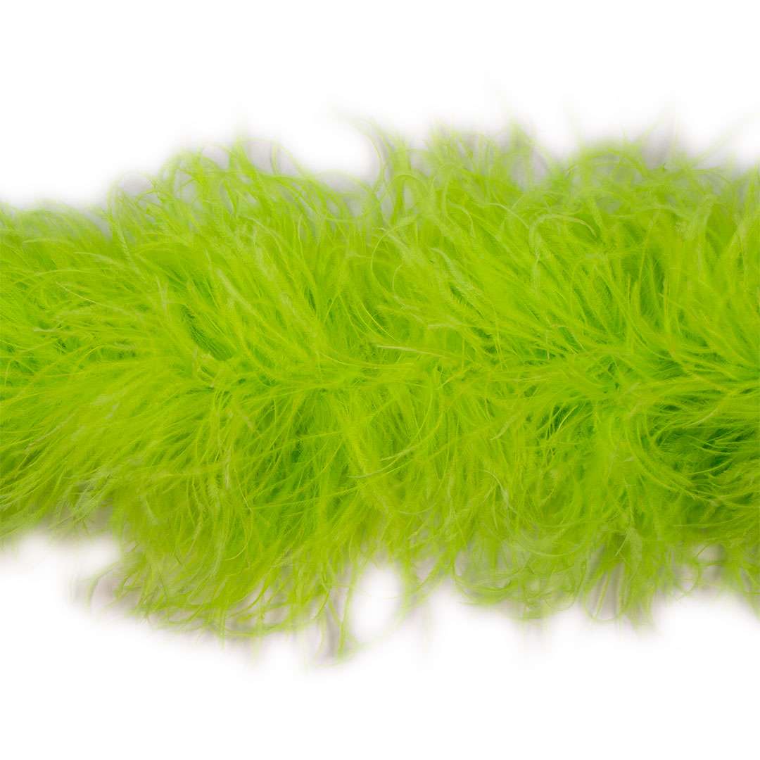 Neon Green 6 Ply Ostrich Feather Boa